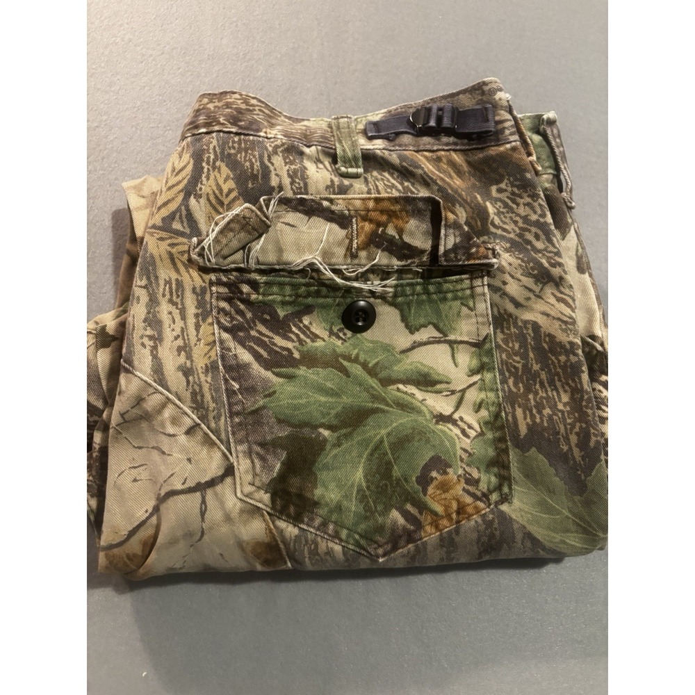 Walls Realtree Camo Cargo Pants Mens 33 Hunting Adjustable Made In USA Vintage